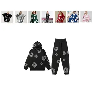 All-matchY2KFloralBubblePrintGraphicChicTracksuitsRetro-InspiredStreetwearOutfitLadies'HiphopPairingClassicHarajukuGothicStreetwearSportswear