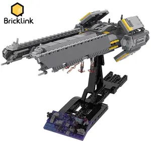 Bricklink MOC Space Wars Game Helldivers 2 Super Destroyer Spaceship Sets Creative Building Blocks Kid Toys Christmas Gift