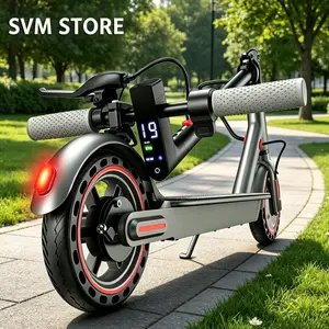 Adult Folding Electric Scooter – 8.5" Airless Tires, 350W Motor, Up to 19MPH & Long Miles, Dual Brakes, App Support, Compact & Portable for Commuting