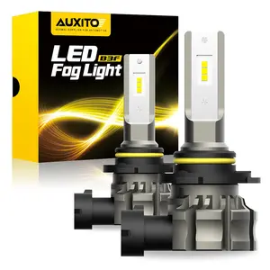 H10 AUXITO Wireless LED Fog Light Bulbs 9145 9140 H10 Replace Halogen Lamp 6500K 2x