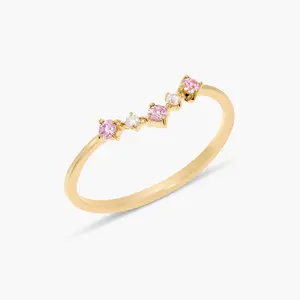 Lydia Vermeil Birthstone Ring by Brook and York