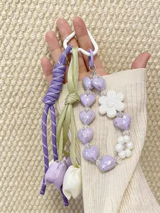 Bag Pendant Tulip Bag Charm Girly Purse Accessories New Model High Quality 3d Beaded Crafts Girly Heart Fashionable And Versatile Multiple Colors Available Couple Gifts Gift To A Friend  Suitable For Bags And Keys Keychain Bag Chains Cute Bag Pendant