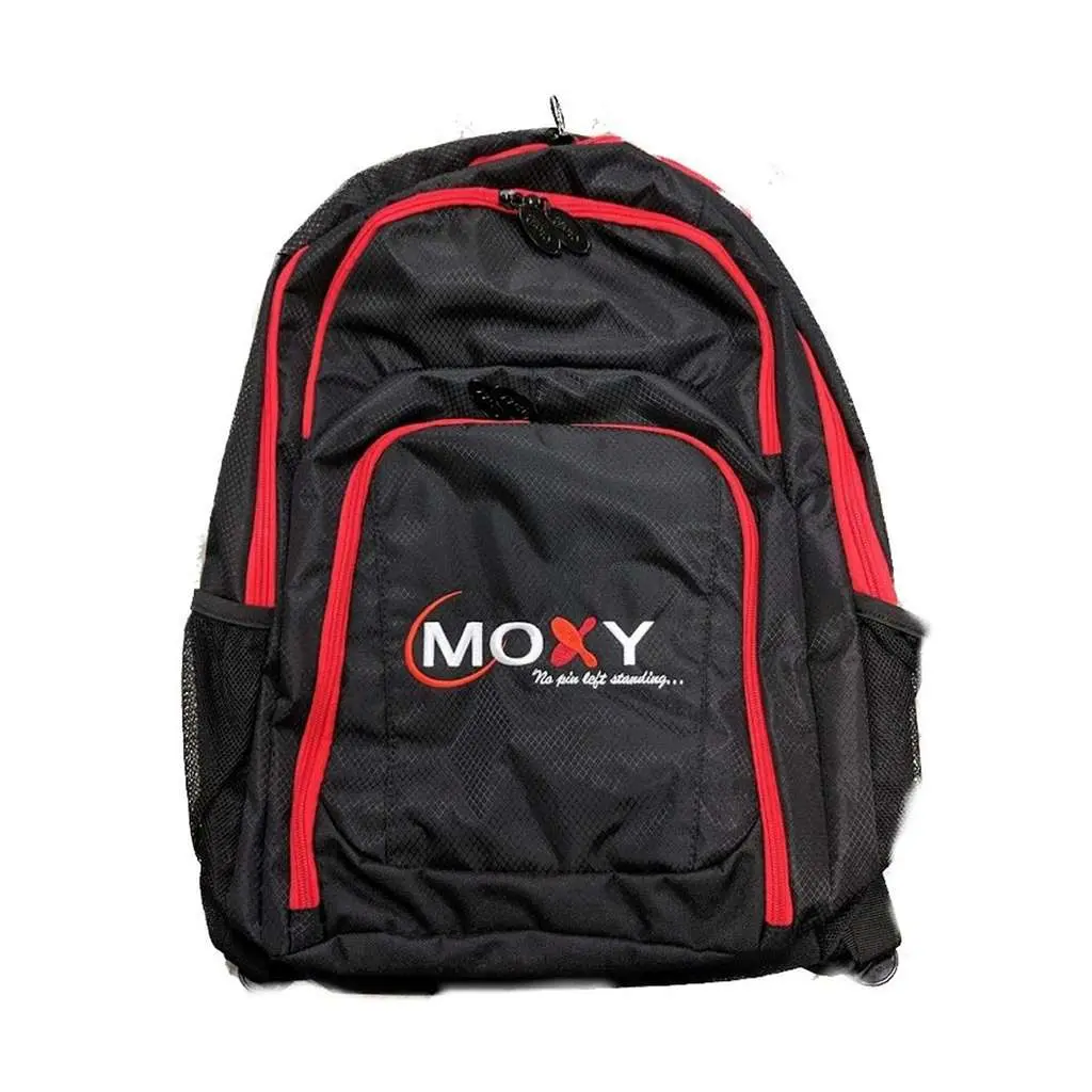 Moxy Uno Superior Single Bowling Ball Backpack - Red/Black, Heavy-Duty Grab Handle, Reinforced Foam, Adjustable Strap, Holds 1 Bowling Ball, Laptops, Notebooks, Cell Phones, Shoes, Water Bottle Compartments, Work/School-Ready Design