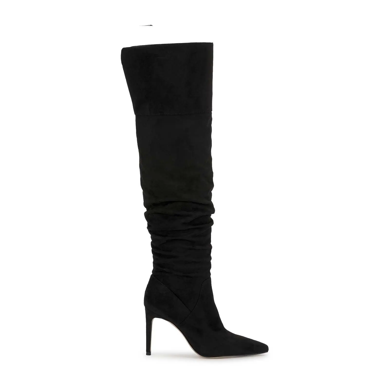 Olyra Over The Knee Boot in Black Suede