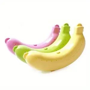 3pcs Travel Portable Banana Box Refrigerator Fruit Crisper Box, Banana Storage Box, Banana Shape Banana Protective Case