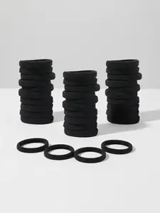 Minimalist Solid Color Hair Tie, High Elasticity Hair Tie, Basic Ponytail Holder for Daily Use, Fashion Hair Accessories for Women & Girls, Ponytail Hairstyle