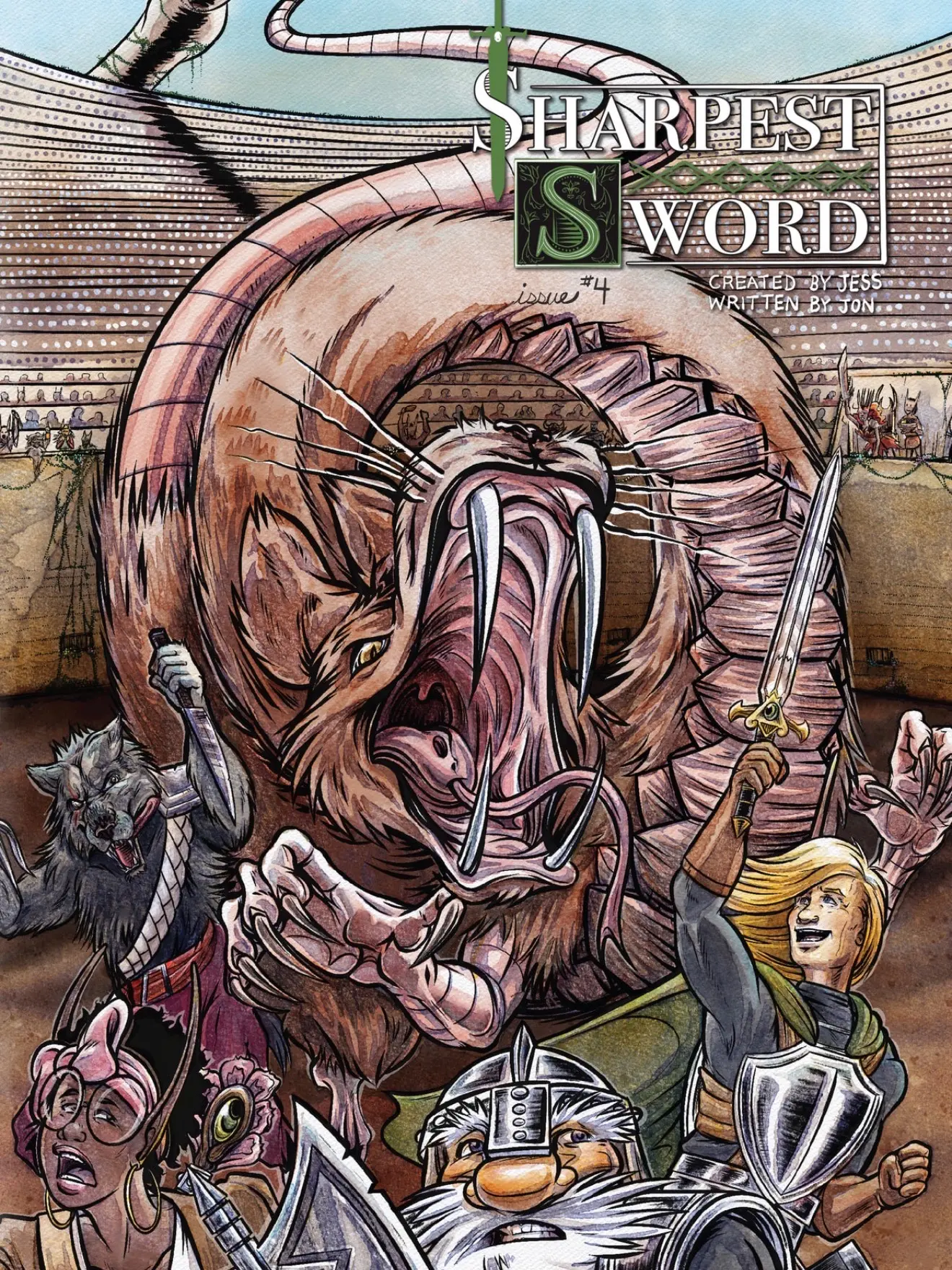 Sharpest Sword Issue 4: Food Fight - Signed Fantasy Adventure Comic Collectible