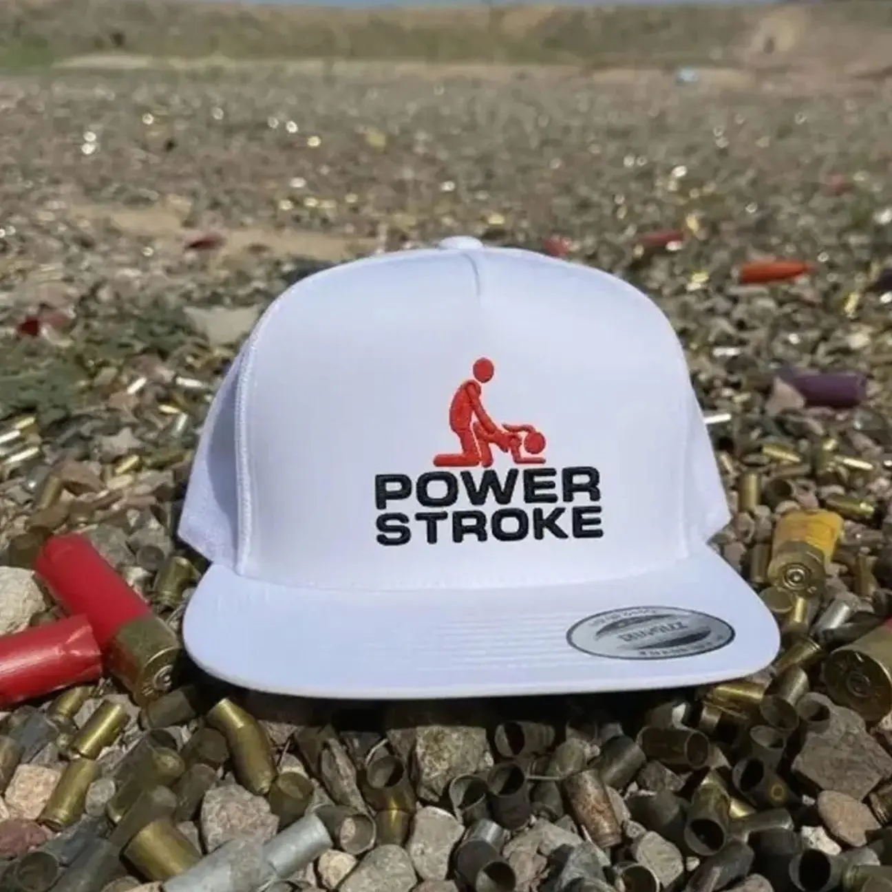 Power Stroke Trucker Hat | Adult Humor Camo Snapback Cap | Funny Diesel Style Mesh Hat and Adjustable Fit for Men and Women