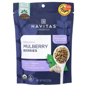 Navitas Organics Organic Mulberry Berries, 8 oz (227 g)