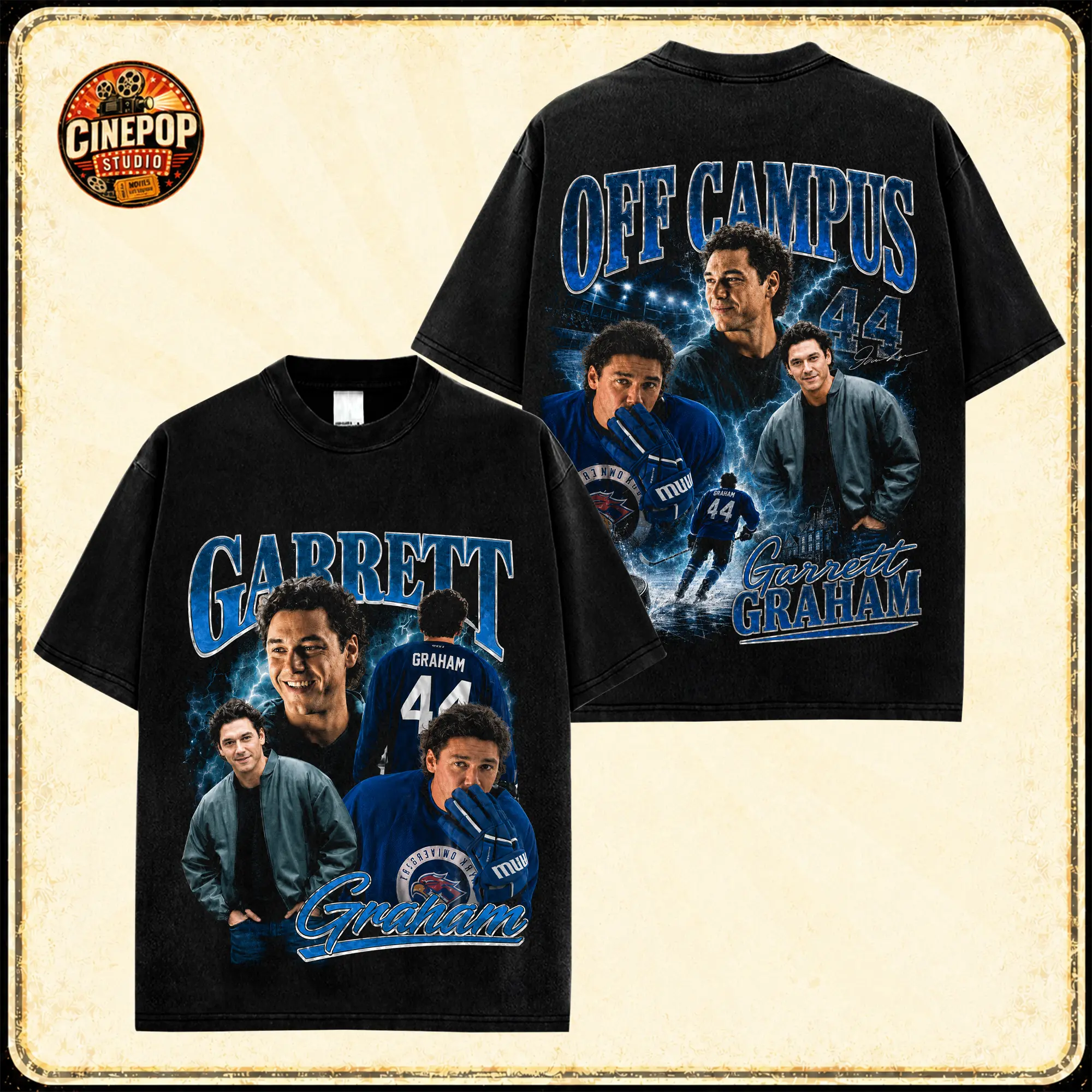 Off Campus 2026 Graphic Tee, Made in USA, 100% Cotton, Movie Series Merch Inspired T-Shirt, Hannah Wells & Garrett Graham Romance Shirt, Briar University Streetwear Tee, Teen Romance Fan Gift for BookTok and Young Adult Romance Lovers