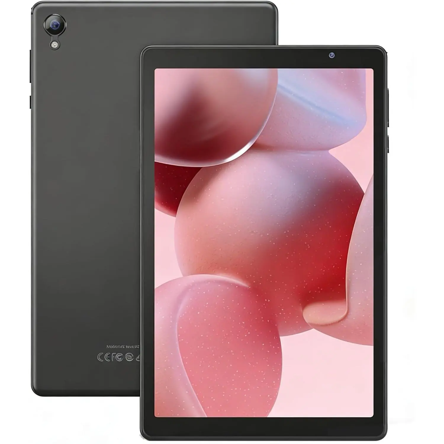 10-Inch Compact Android LCD Tablet - 4GB RAM, 32GB ROM, Quad-Core Processor, 1280x800 IPS Wide-Viewing-Angle Screen, 6000mAh Battery, WiFi 6, Dual Cameras, Gray - for Work, Daily Leisure
