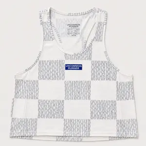 Women's Curisma Crop Singlet - Checker