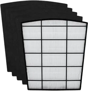 Nispira HP800 Replacement Filter for Hunter HP800 Multi-Room Large Console Air Purifier Series (1) True HEPA + (4) Activated Carbon Pre Filter