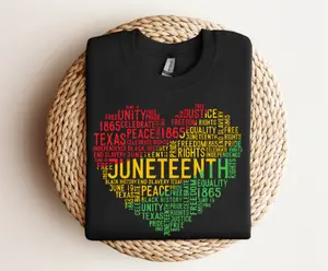 Juneteenth Heart 1865 Black History DTF Transfers