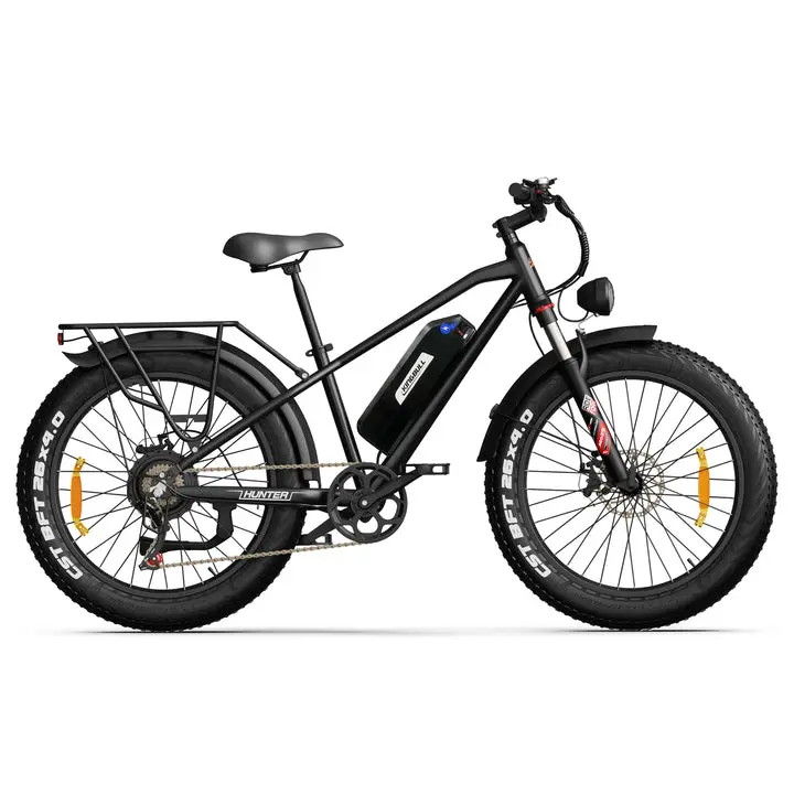 Kingbull Hunter 2.0 Ebike - Mountain Fat Tire Electric Bike with Ebike Fat Tire, LED Display, Free Accessories Included