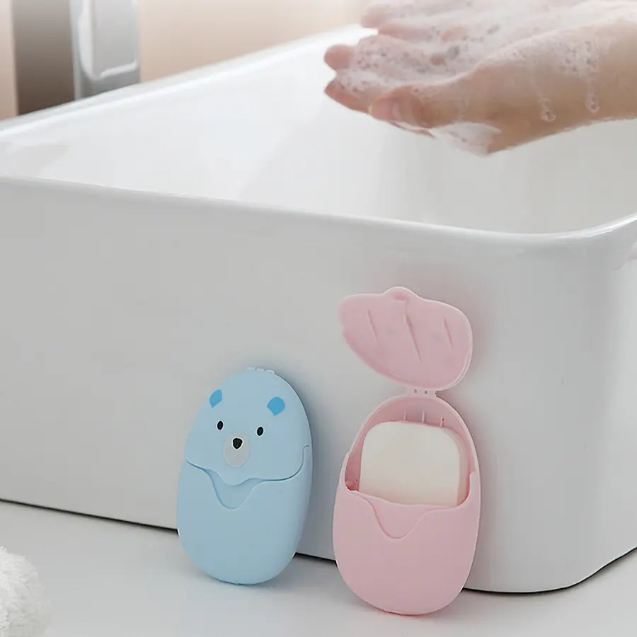 Disposable Soap Bars, Hand Soaps, Portable Hand Wash Tablets, Cleanser, Hand Cleaning Product, Cleansing, Mini Travel Size Hygiene Solution, Convenient for Road Trips & On-The-Go Use