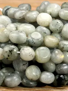 Natural Labradorite Loose Beads - 8x10mm Gemstone Beads For Jewelry Making Supplies, Beaded Gemstones, DIY charm necklace & bracelet One Strand 40cm/15.75inch (The natural stone flaws on the surface are normal)