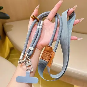 Universal Phone Lanyard with Clip Upgraded Anti-Drop 360° Rotation Adjustable Neck/Crossbody Strap for All Phone Cases