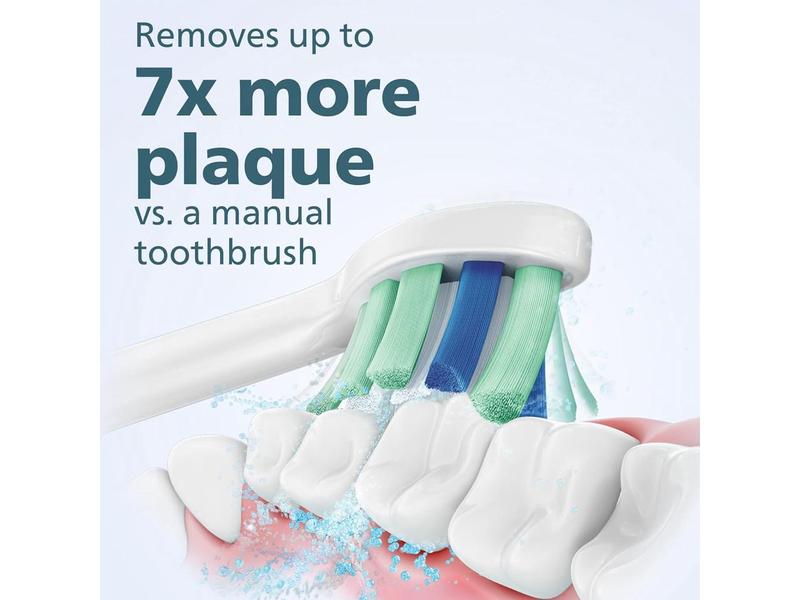 Philips Sonicare 4100 Power Toothbrush, Rechargeable Electric Toothbrush with Pressure Sensor, White (HX3681/23)