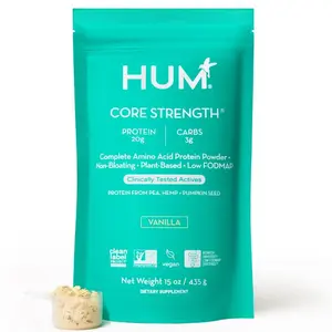 HUM Core Strength Vanilla Protein Powder, Digestible Vegan Plant Protein for Shakes (15 Servings) HUM Core Strength Vanilla Protein Powder, Digestible Vegan Plant Protein for Shakes (15 Servings)