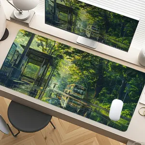 Forest Station Gaming Mouse Pad Extra Large Computer Mouse Pads for Desk XXL Mouse Pad for Laptop Big Mouse Pad Extended Mouse Pad with Non - Slip Rubber Base Stitched Edge for Home and Office Desk Accessories