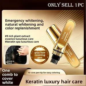 Misty natural repairing hair touch-up pen, waterproof sweatproof seamless gray coverage, portable root retouch