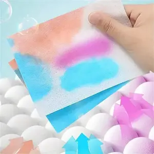 50 Sheets Color Capture Laundry Paper, Absorbent Dye Sheets, Prevent Color Bleeding & Transfer, Safe for Mixed Loads, Home Essential