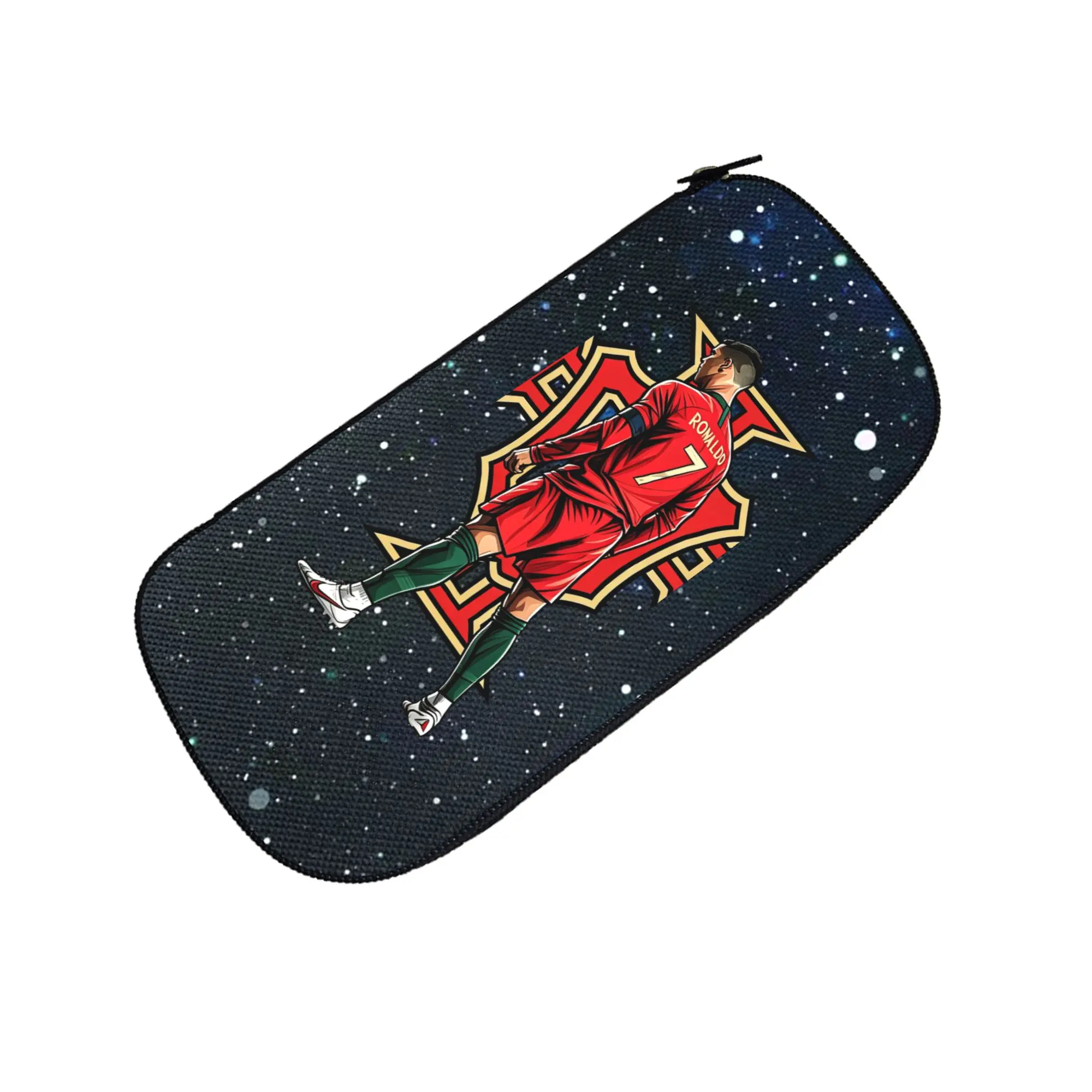 CR7 Soccer Pencil Case Zipper Pencil Pouch Big Capacity Pen Case for Girls Boys Back to School Gift