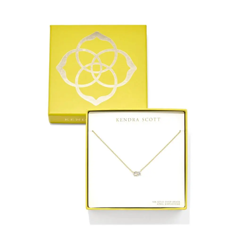 Kendra Scott Jensen Birthstone Pendant Necklace - Dichroic Glass