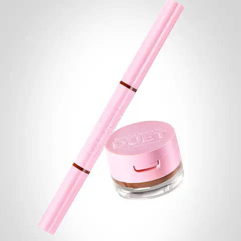 Beauty Creations Brow Kit Defining Shaping Enhancing – Duet Brow Pod & Pencil Duo for Polished Brow Looks. Complete Cosmetic Makeup Bundle Set for Expert Grooming.
