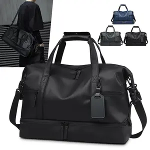 JUMAHE Men's Large Water-Resistant Business Luggage - High Quality Casual Travel Bag, Easy-to-Carry Multifunctional Duffel, Foldable Carry-On with Wet Pocket, Gym Weekender Bag, High Quality Bag,summervibes
