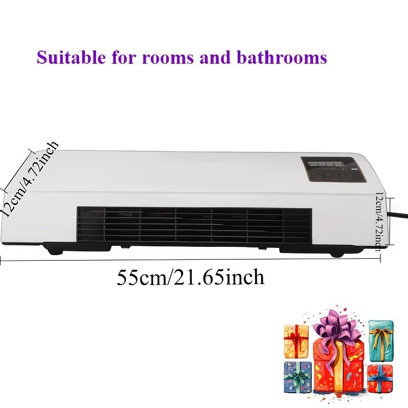 All Year Round Comfort! 1400W Wall Mounted Fan Natural Breeze Fast Warm Heating For Home