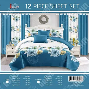 luxury beb sheet set with curtain soft elegant &comfortable