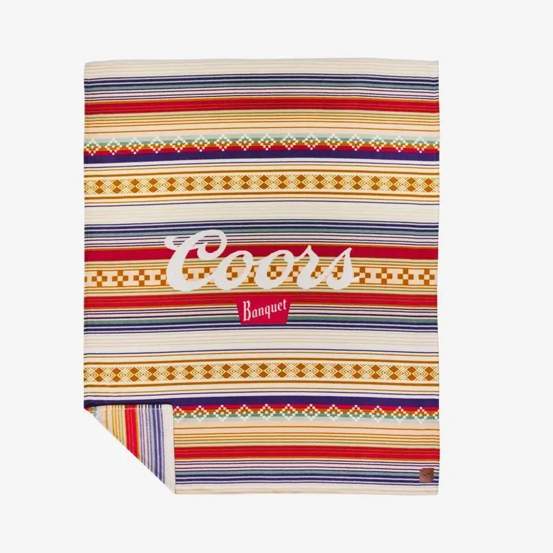 Flannel blanket Rocky Plush Fleece Throw Blanket | Coors Banquet x Slowtide sofa bed set lightweight material live feel gentle baseball exclusive fan merchandise educational kid drum perfect gift Season micro crochet granny square -Inspired cust Print Com