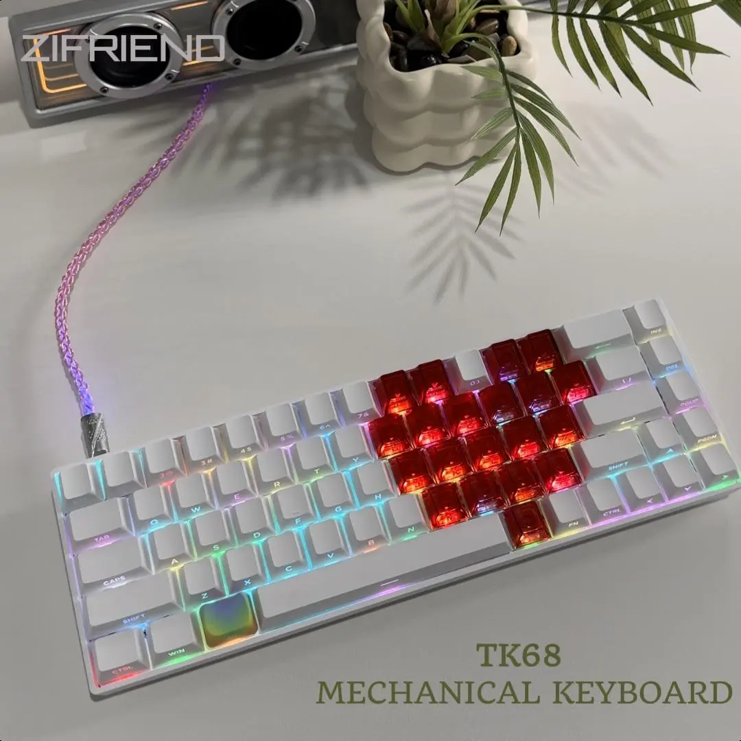 FURYCUBE x ZIFRIEND TK68 60% Mechanical Gaming Keyboard - 68-Keys