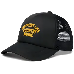 Support Live Country Music Trucker Hat, Country Music Lover Mesh Baseball Cap, Adjustable Country Hat for Gifts,country festival hat, bluegrass music hat, country music fan hat, beach hat for country lovers, hiking hat for music fans, camping hat