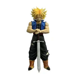 Dragon Ball Z Future Trunks Statue, Super Saiyan Form with Sword, Collectible Figure, Anime Fan Art, Perfect Gift