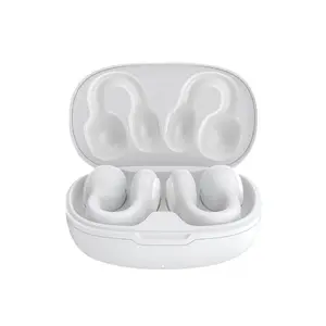 Clip-On Conduction Bluetooth Headphones Open-Ear Noise Reduction Wireless Sports Headset for Running