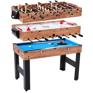 Lancaster 3 in 1 Pool Billiard, Slide Hockey, Foosball Combo Arcade Game Table Lancaster 3 in 1 Pool Billiard, Slide Hockey, Foosball Combo Arcade Game Table