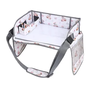 Child Car Seat Travel Activity Table, Multi-Functional Storage Tray for Vehicles and Home Use, Ideal for Outdoor Activities, Car Safety Seats