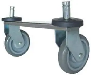 Value Collection High Capacity Polyurethane Rigid Caster, 5" Diam x 1-1/4" Wide, 600 Lb Capacity, Friction Ring Stem Mount WS-MH-WS-035
