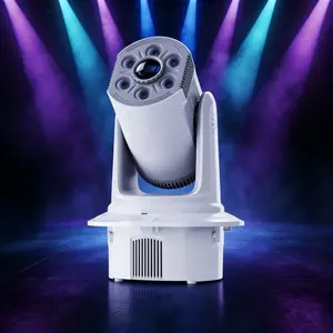 150W Moving Head Light, 100W LED & 6x10W Cree RGBW Wash Stage Lighting with 5-Facet Prism, 25° Beam, 7 Gobos  Sound Activated Auto DMX Control for Wedding, home Party, Bar, Live Show, Club, DJ Stage Lights DMX512 effect