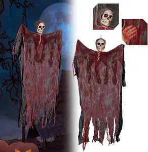 Hanging Ghost for Outdoor Yard，Hanging Ghost Decoration for Halloween Indoor Outdoor Haunted House Prop Décor Skeleton Ghosts Halloween Grim Reapers Decorations