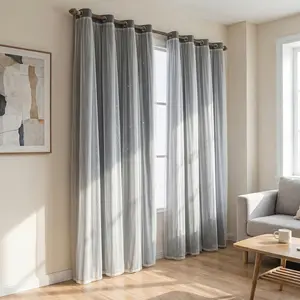 Set of 2 curtain panels with grommets, suitable for thin/sheer curtains. Cute star-shaped cutouts create a starry effect, allowing light to filter through while maintaining privacy. Ideal for bedrooms—use them to darken rooms or create a themed room. Also