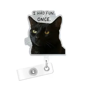 1PC Nurse Badge Reel, Retractable Badge Clip with ID Holder, Fun Rn Flashing Badge Roll with Belt Clip, Nursing Work Accessories, ID Card Holder