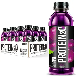 Protein2o 15g Whey Protein Infused Water, Harvest Grape, 16.9 oz Bottle (Pack of 12)
