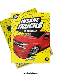 INSANE TRUCKS COLORING BOOK