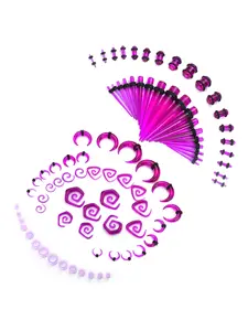 86 Pcs Multi-Color Ear Stretching Kit for All-gender Beginners Passionate Piercing Fans Looking Stretch Earlobes Safely Complete Graduated Sizing Tools for Steady Progressive Earlobe Expansion Premium Smooth Acrylic Tapers