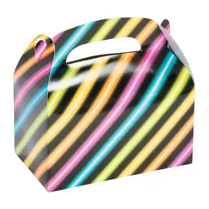 Neon Glow Party Treat Boxes - 12 Pc.