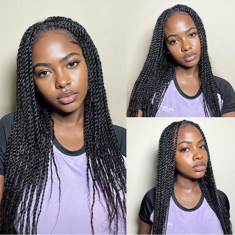 Pre Stretched Braiding Hair for Braids Twists Soft Human Hair Kinky Straight Texture 100% Virgin Hair Extensions